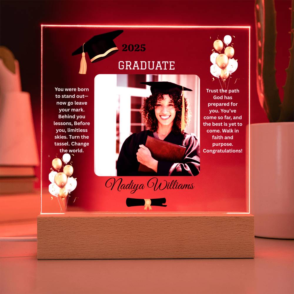 ✨GRADUATE Acrylic Square LED Plaque