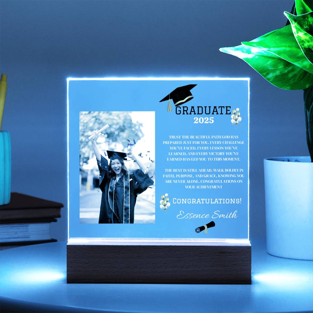 ✨GRADUATE Customize Acrylic Square LED Plaque