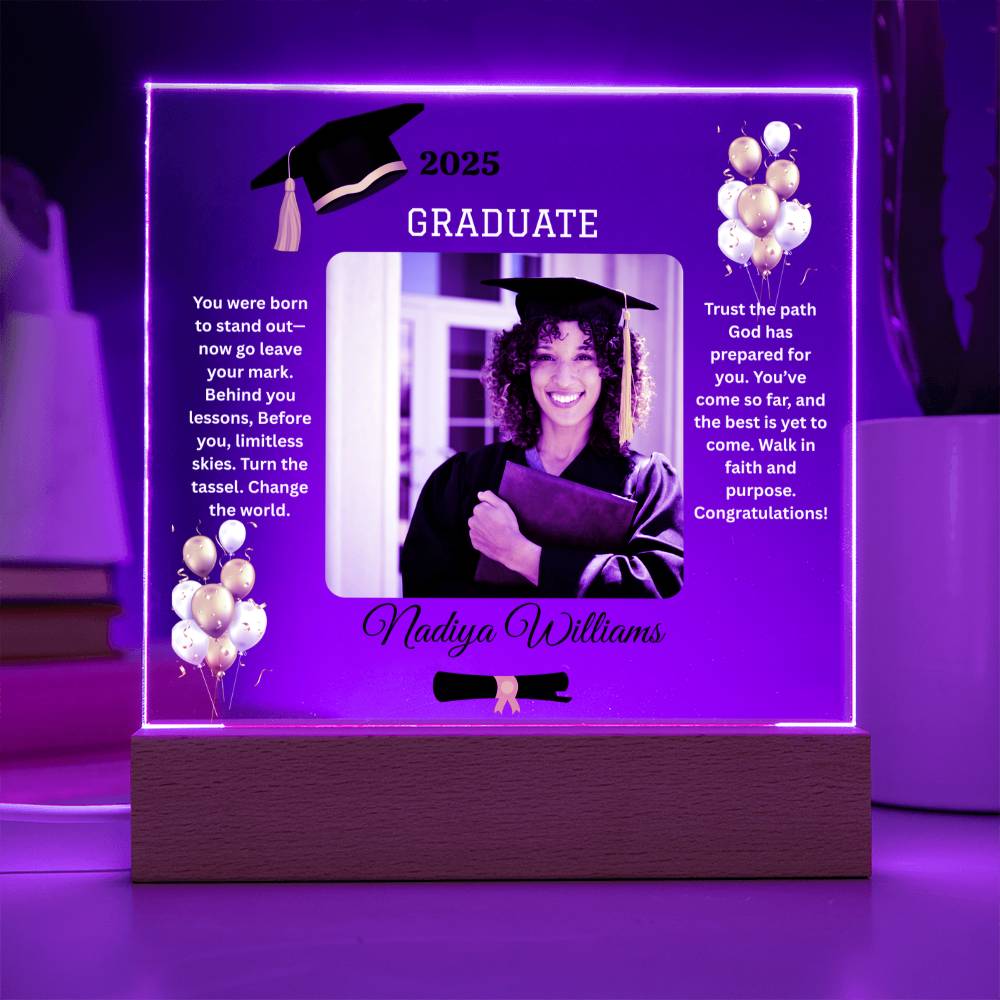 ✨GRADUATE Acrylic Square LED Plaque