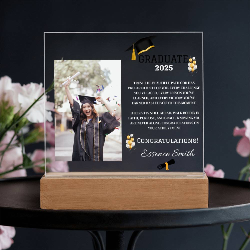✨GRADUATE Customize Acrylic Square LED Plaque