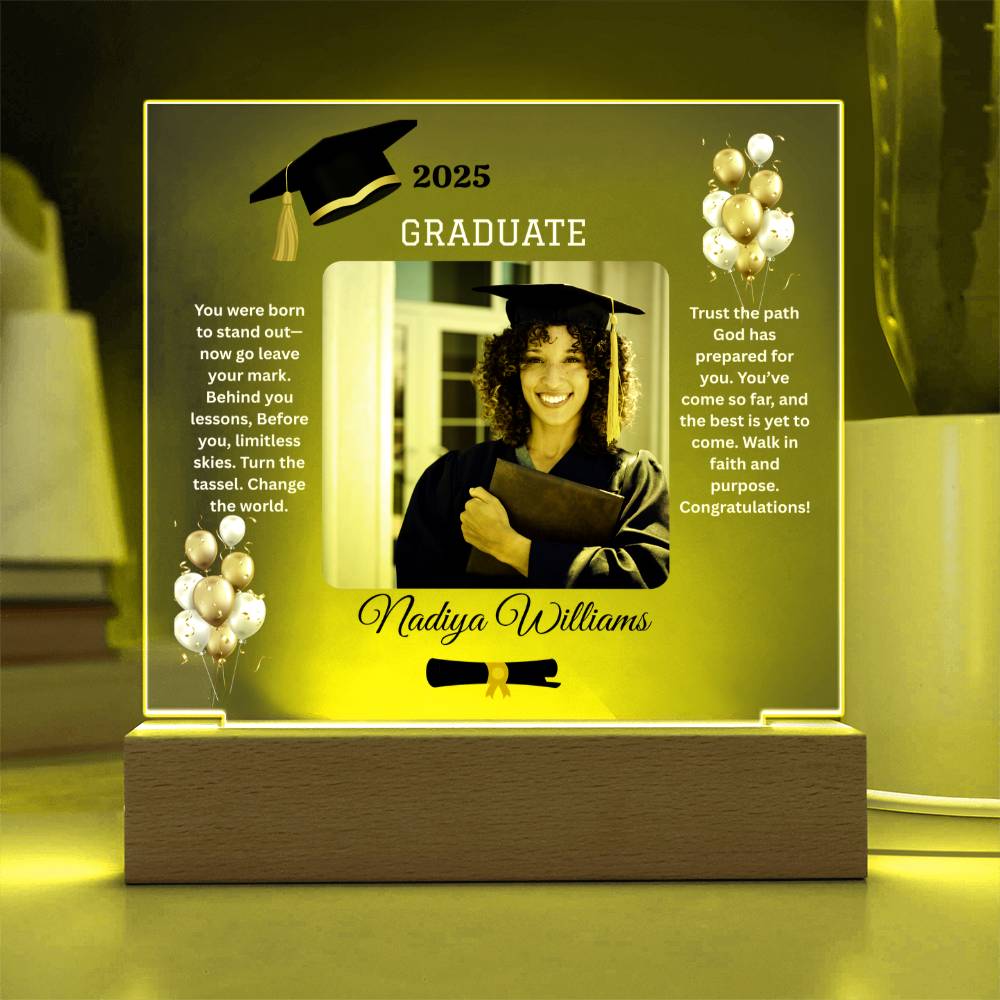 ✨GRADUATE Acrylic Square LED Plaque
