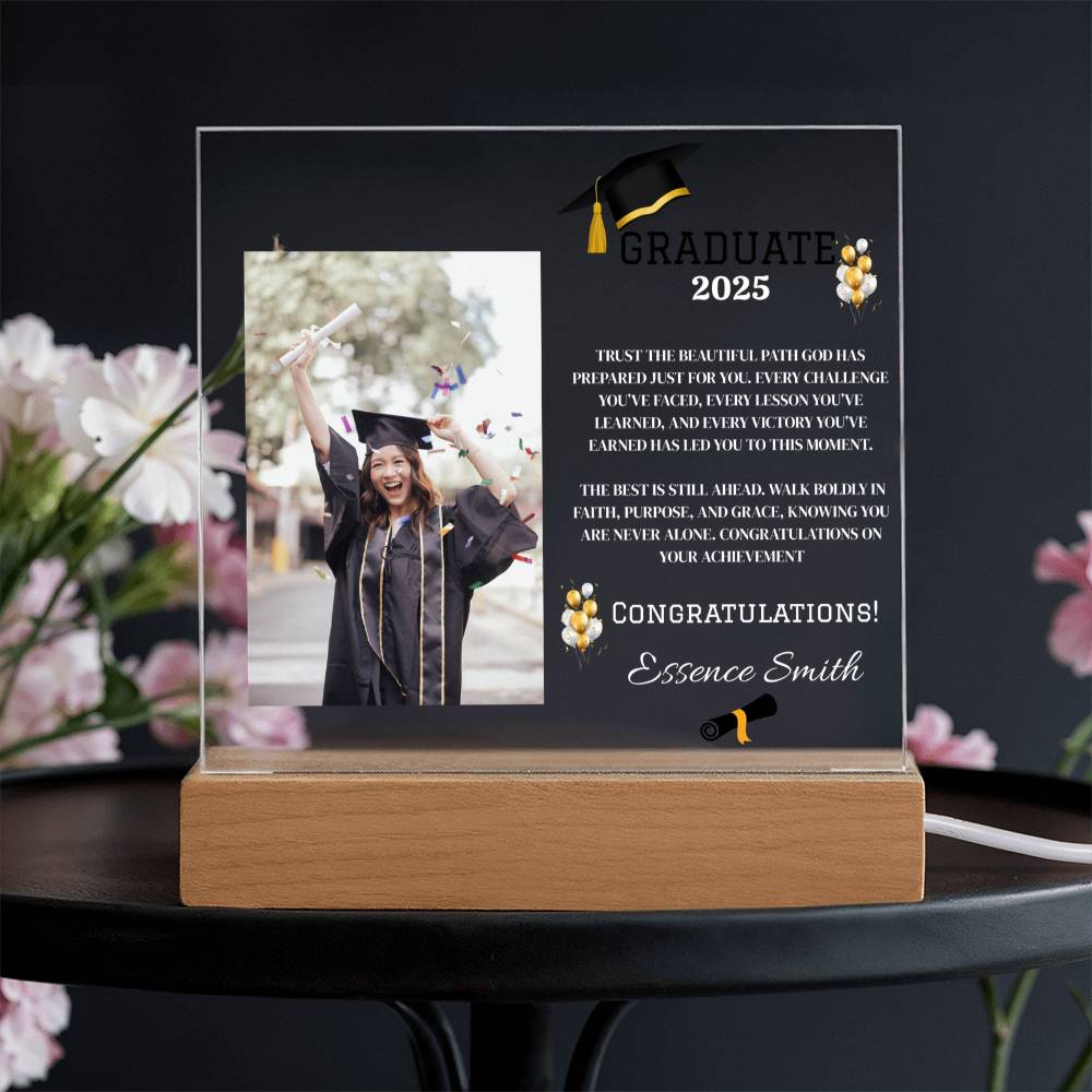 ✨GRADUATE Customize Acrylic Square LED Plaque