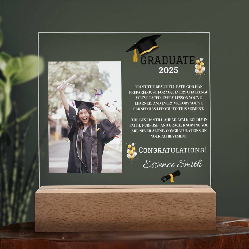 ✨GRADUATE Customize Acrylic Square LED Plaque