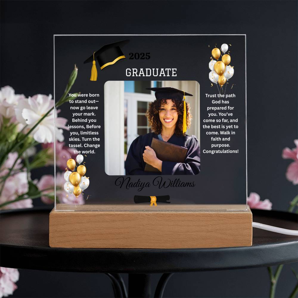 ✨GRADUATE Acrylic Square LED Plaque