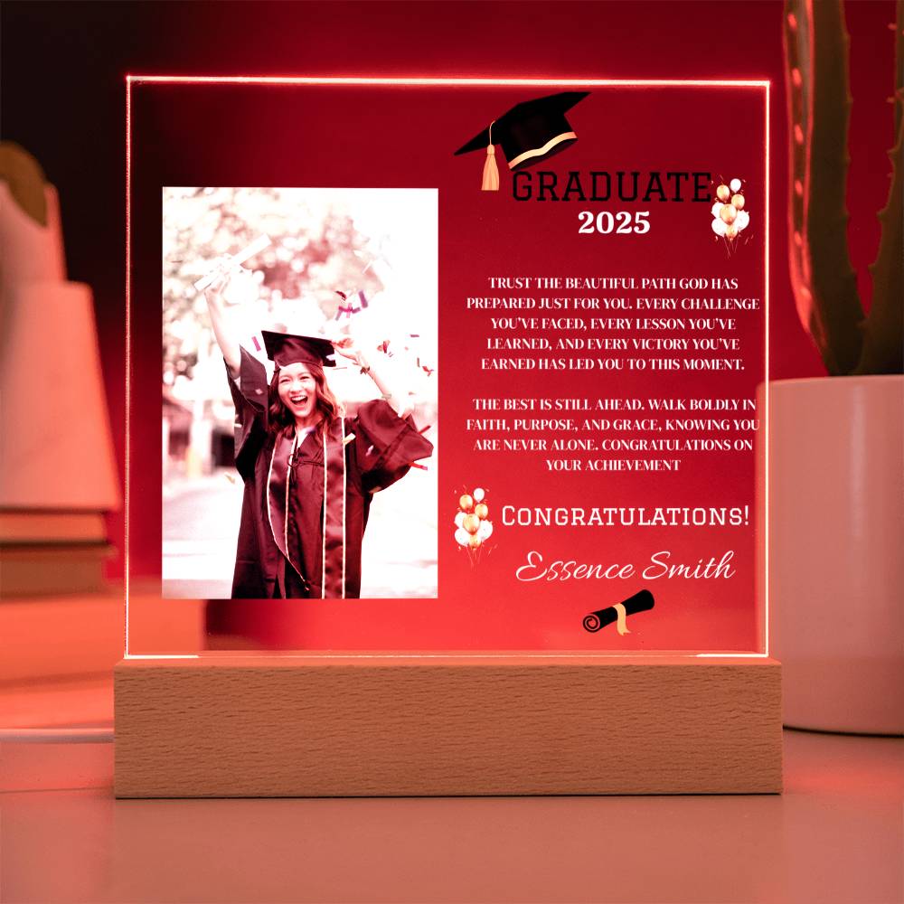 ✨GRADUATE Customize Acrylic Square LED Plaque