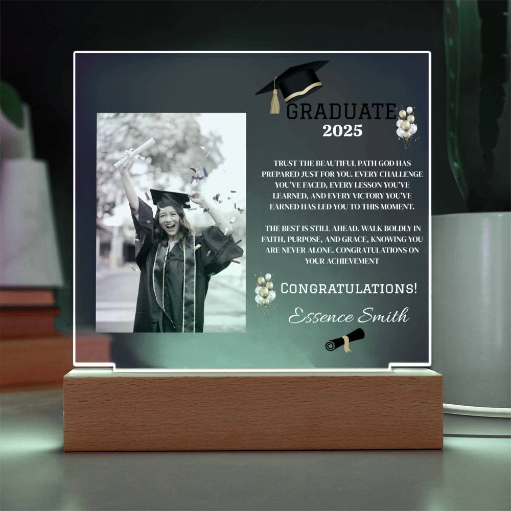 ✨GRADUATE Customize Acrylic Square LED Plaque