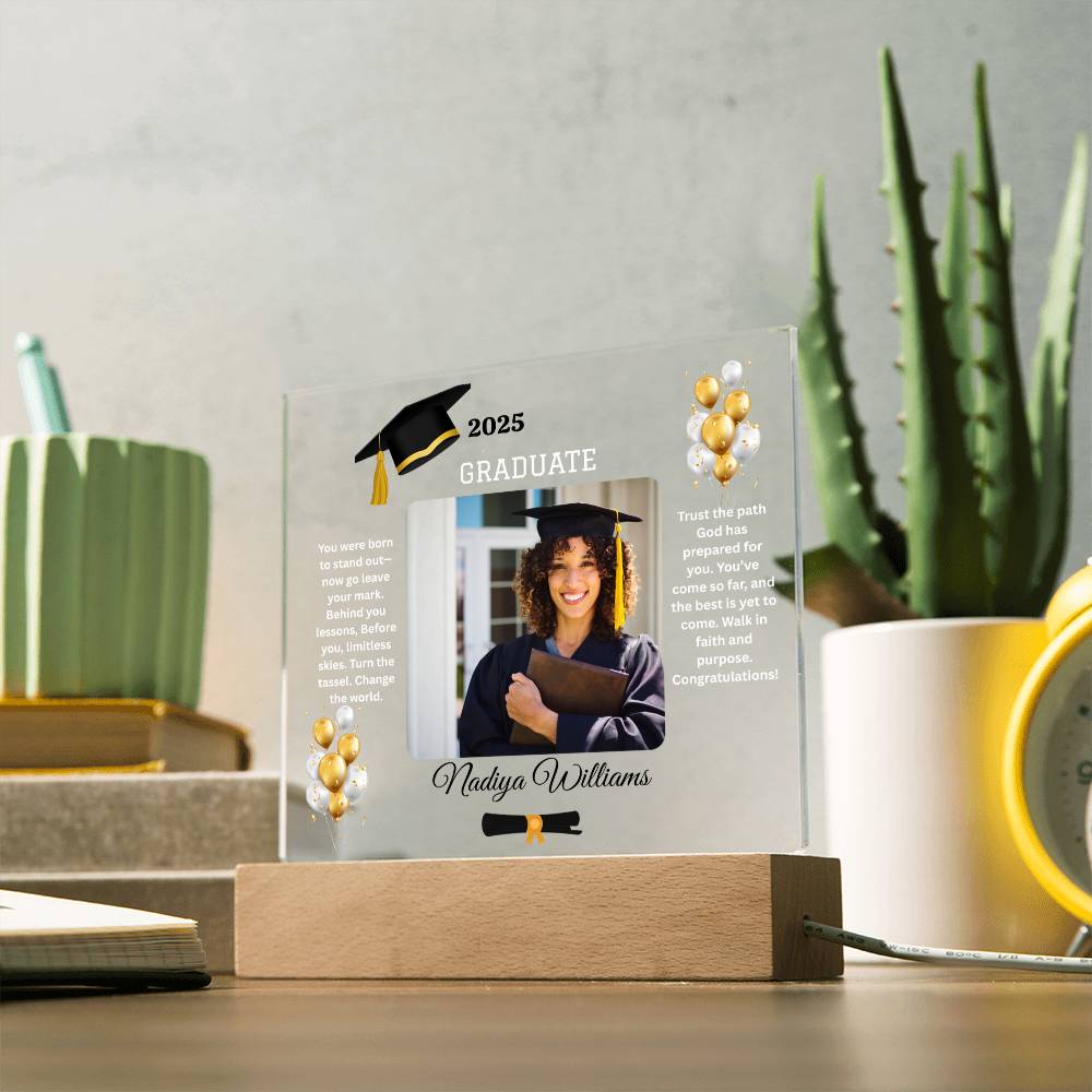 ✨GRADUATE Acrylic Square LED Plaque