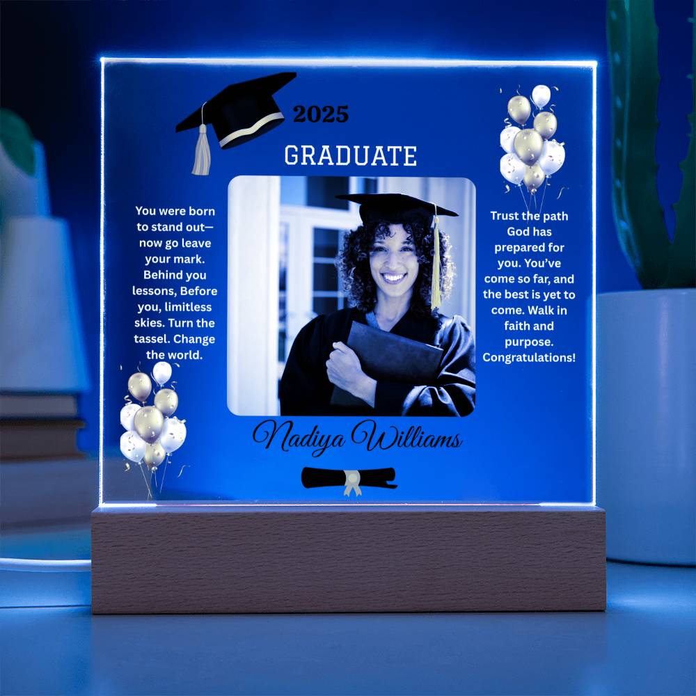 ✨GRADUATE Acrylic Square LED Plaque