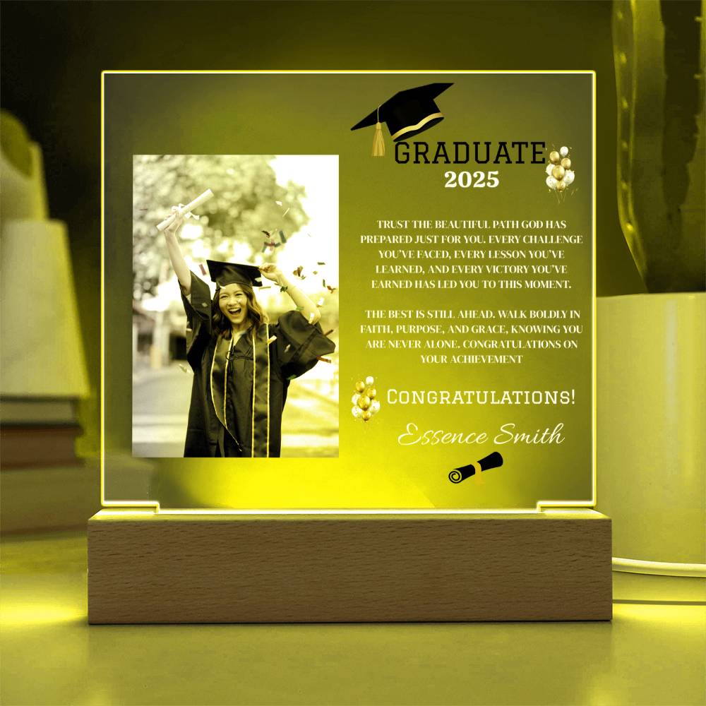 ✨GRADUATE Customize Acrylic Square LED Plaque