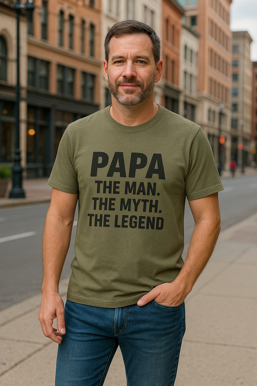 🧢 Papa The Man, The Myth, The Legend' Print | Perfect Gift for Father's Day