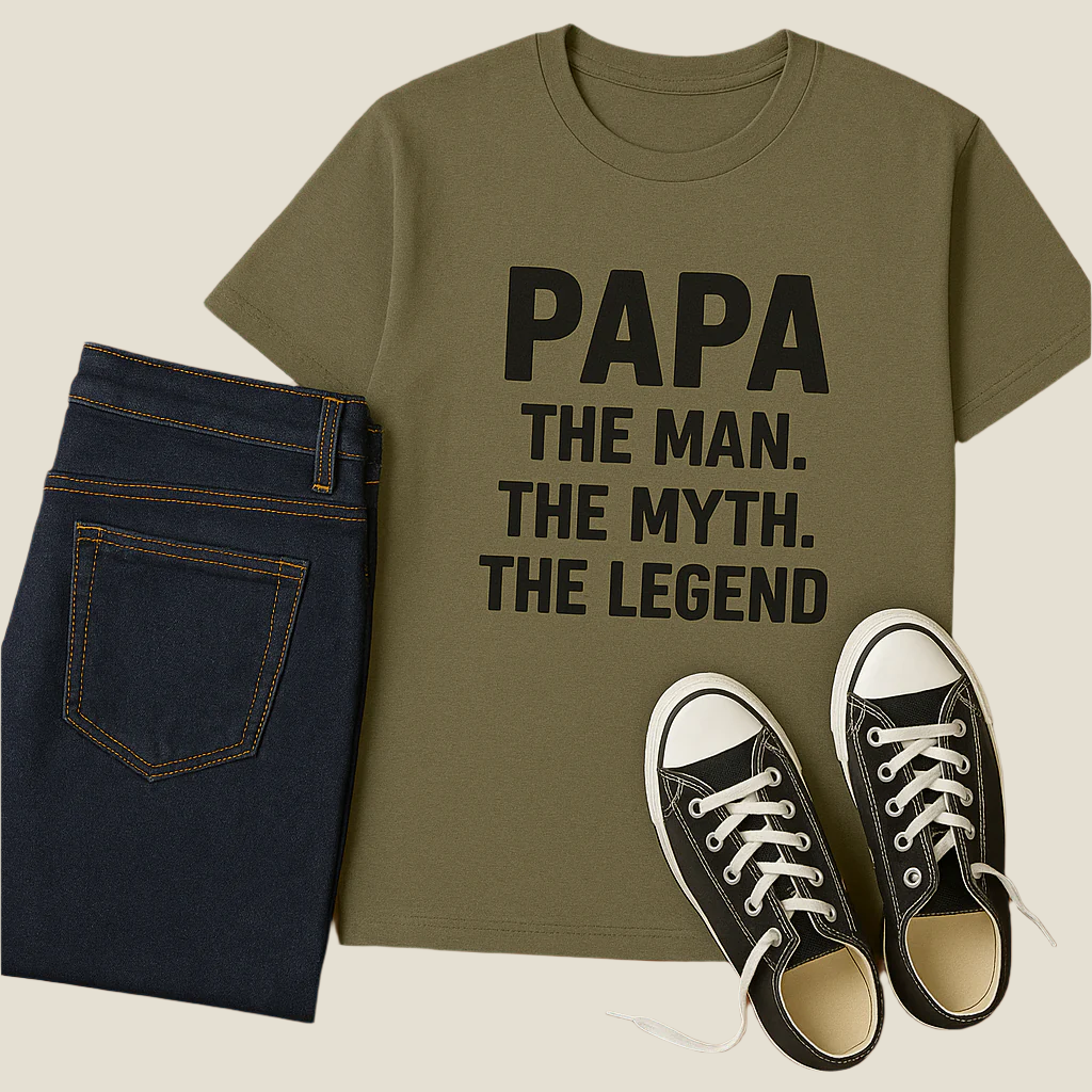 🧢 Papa The Man, The Myth, The Legend' Print | Perfect Gift for Father's Day