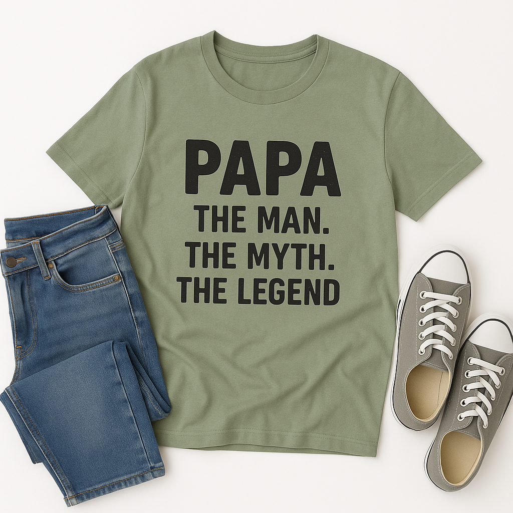 🧢 Papa The Man, The Myth, The Legend' Print | Perfect Gift for Father's Day