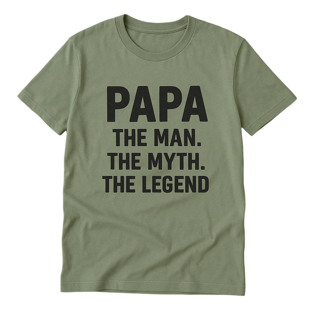 🧢 Papa The Man, The Myth, The Legend' Print | Perfect Gift for Father's Day