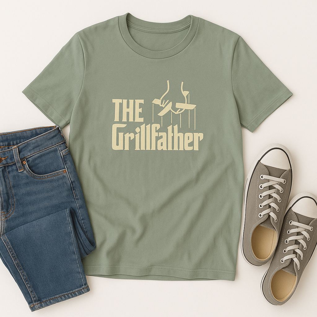 š§¢The Grillfather - Funny BBQ Dad T - Shirt