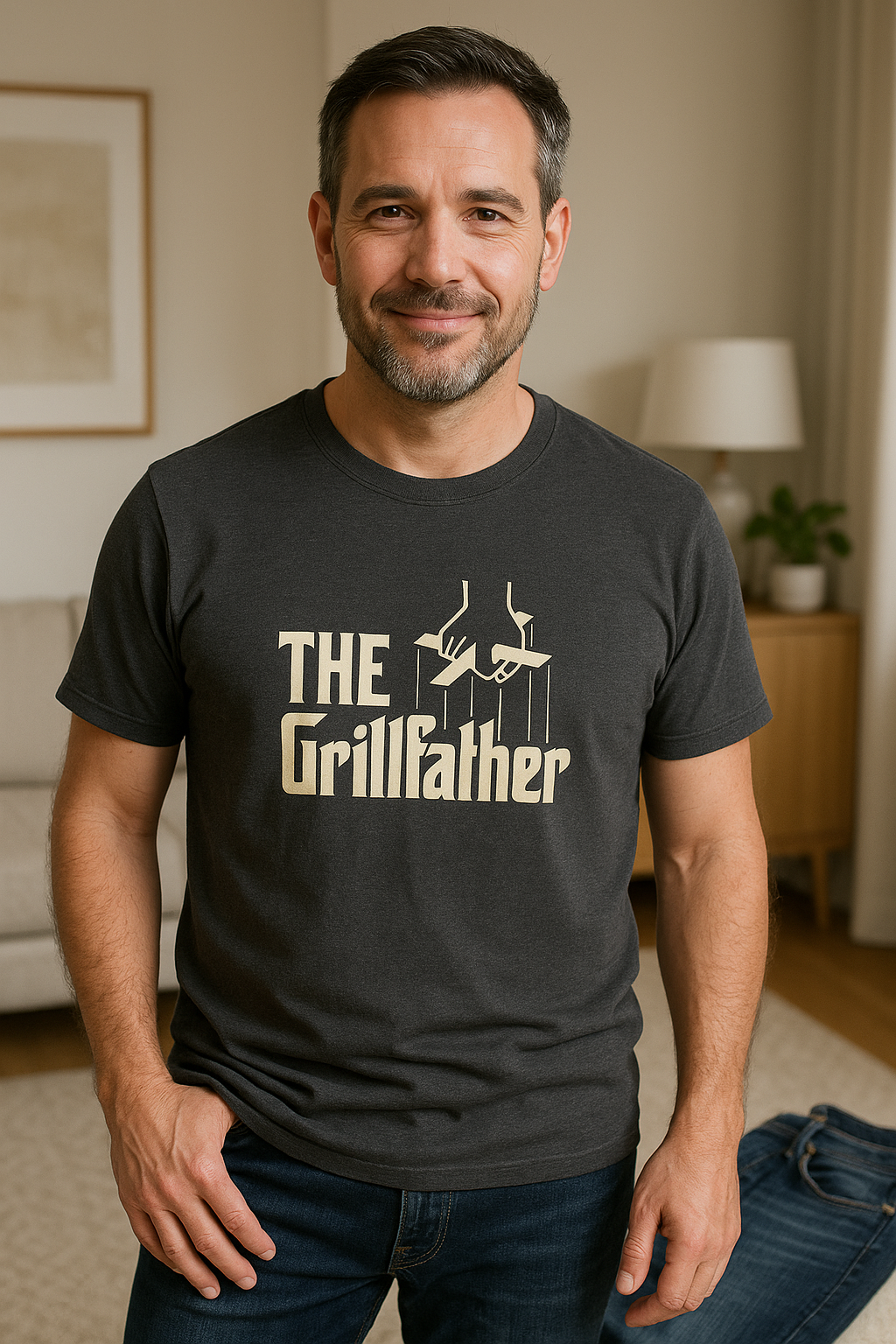š§¢The Grillfather - Funny BBQ Dad T - Shirt