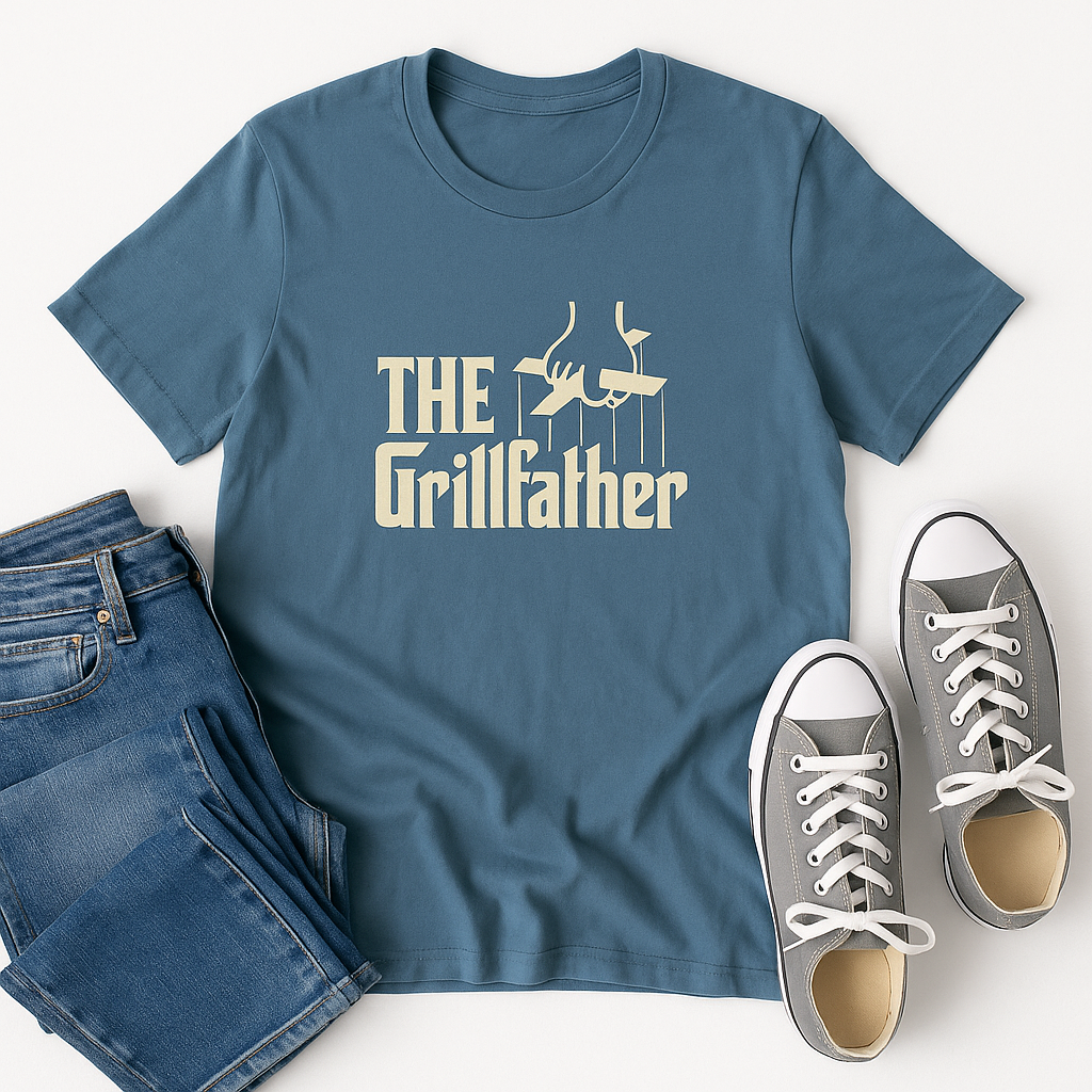 š§¢The Grillfather - Funny BBQ Dad T - Shirt