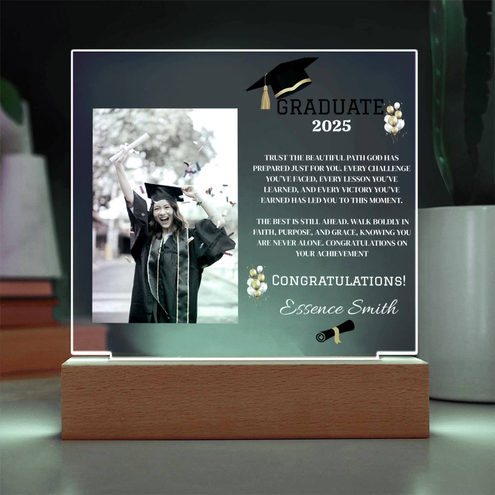 ✨GRADUATE Customize Acrylic Square LED Plaque