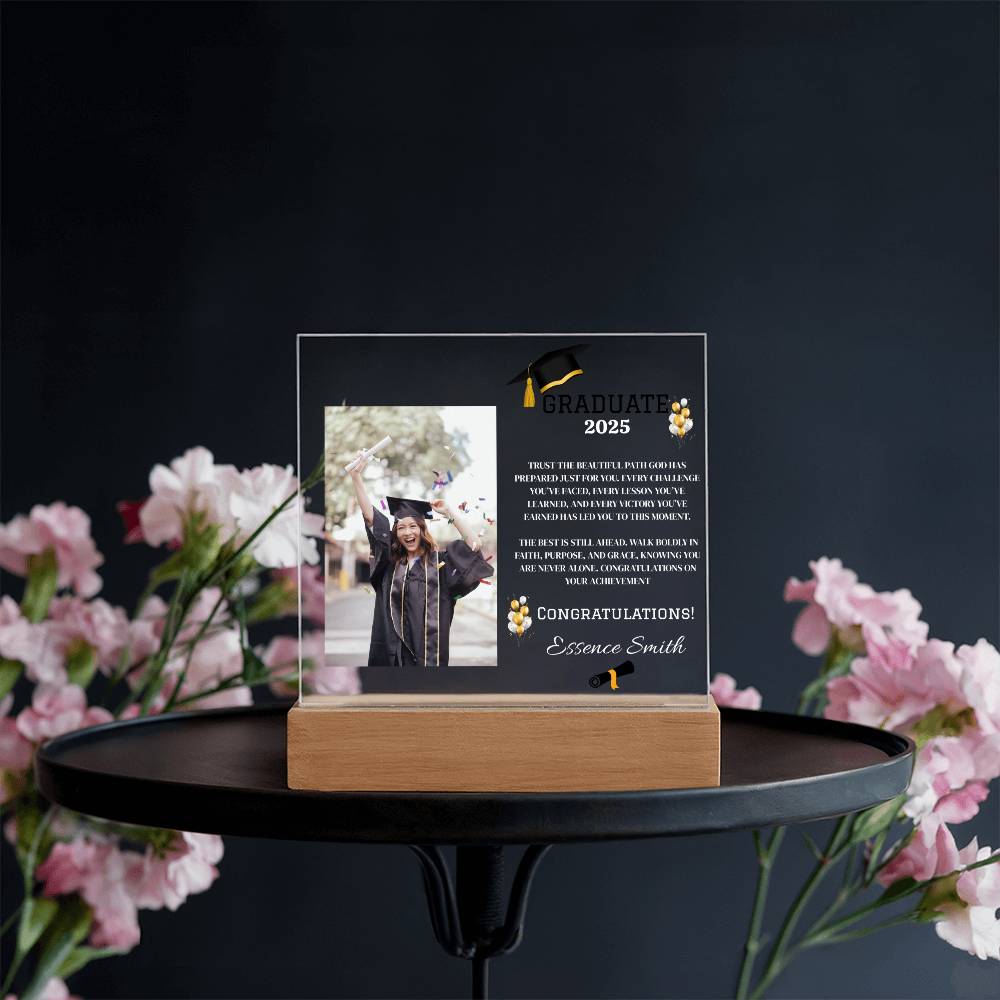 ✨GRADUATE Customize Acrylic Square LED Plaque