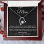 💕Heartfelt Mom From Daughter Forever love Necklace