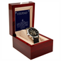 ⌚Stepdad- Openwork Watch with Mahogany Luxury LED Box