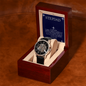 ⌚Stepdad- Openwork Watch with Mahogany Luxury LED Box