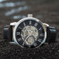 ⌚ Grandad - Openwork Watch with Mahogany Luxury LED Box