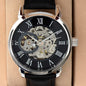 ⌚ Grandad - Openwork Watch with Mahogany Luxury LED Box