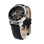⌚Stepdad- Openwork Watch with Mahogany Luxury LED Box
