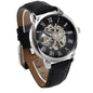 ⌚Stepdad- Openwork Watch with Mahogany Luxury LED Box