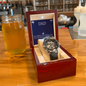 ⌚ Dad- Openwork Watch with Mahogany Luxury Box