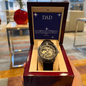 ⌚ Dad- Openwork Watch with Mahogany Luxury Box