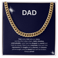 🧢Dad - Cuban Link Chain with Mahogany Luxury LED Box
