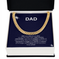 🧢Dad - Cuban Link Chain with Mahogany Luxury LED Box
