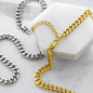 🧢Dad - Cuban Link Chain with Mahogany Luxury LED Box