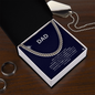 🧢Dad - Cuban Link Chain with Mahogany Luxury LED Box