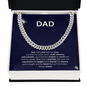 🧢Dad - Cuban Link Chain with Mahogany Luxury LED Box
