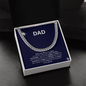 🧢Dad - Cuban Link Chain with Mahogany Luxury LED Box