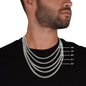 🧢Dad - Cuban Link Chain with Mahogany Luxury LED Box