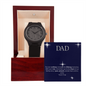 ⌚ DAD - Wooden Watch with Mahogany Luxury LED Box