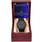 ⌚ Granddad- Wooden Watch with Mahogany Luxury LED Box