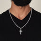 ✨Graduation 2025 Cuban Chain With Artisan Cross Necklace