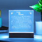 💕Heartfelt Mom Printed Square Acrylic Plaque LED Base