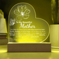 💕 Mother Heart acrylic Plaque LED Base