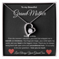 π Heartfelt GrandMother From Your Grandson Forever Love Necklace
