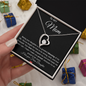 💕Heartfelt Mom From Daughter Forever love Necklace