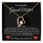π Heartfelt GrandMother From Your Grandson Forever Love Necklace