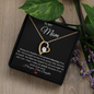 💕Heartfelt Mom From Daughter Forever love Necklace