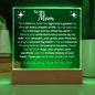 💕Heartfelt Mom Printed Square Acrylic Plaque LED Base