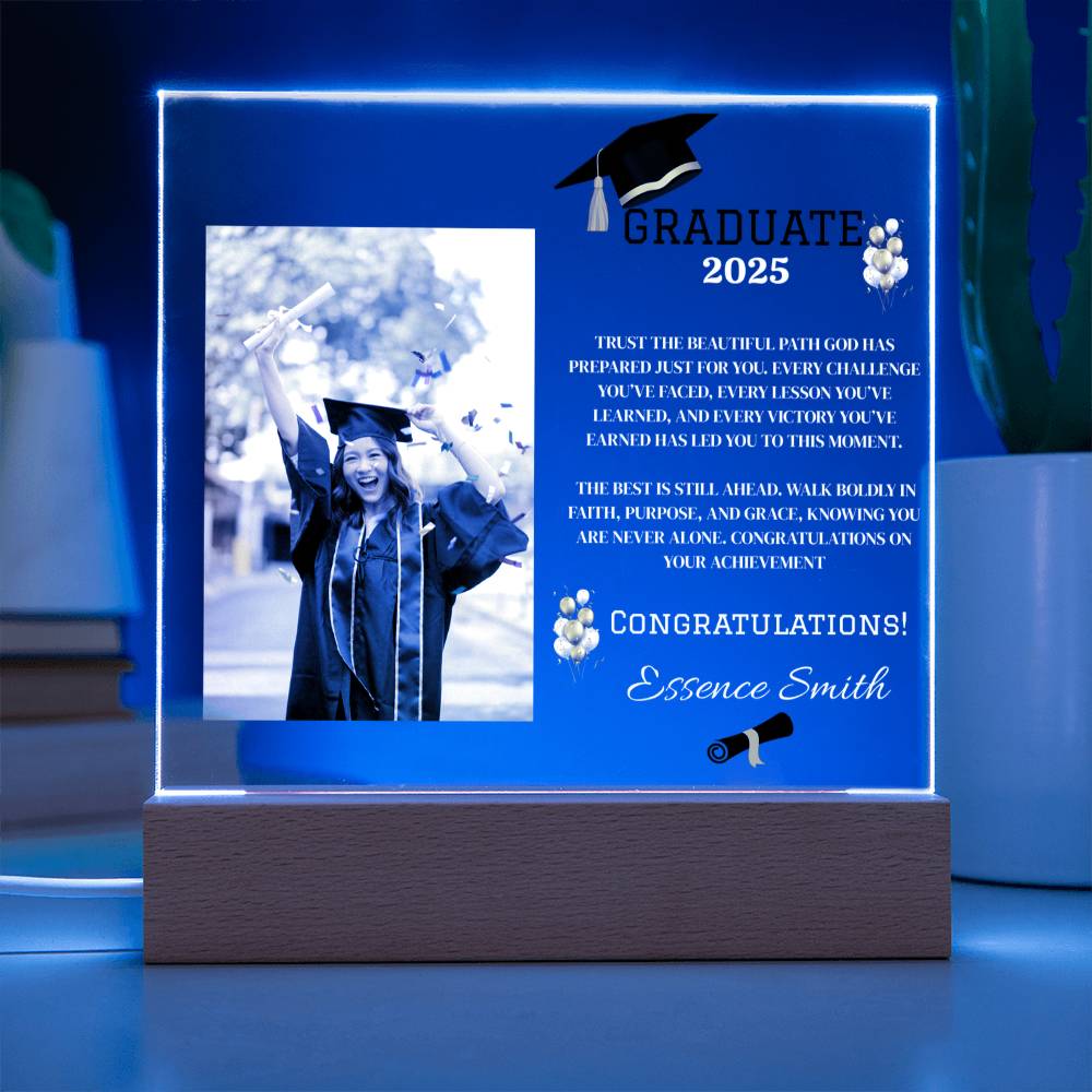 ✨GRADUATE Customize Acrylic Square LED Plaque
