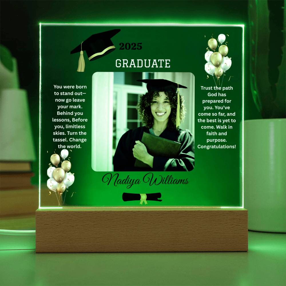 ✨GRADUATE Acrylic Square LED Plaque